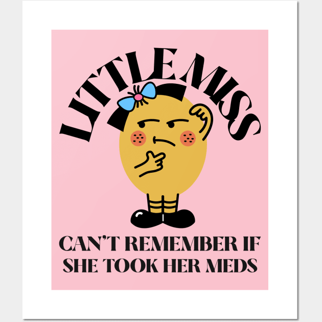 little miss mental health Wall Art by hunnydoll